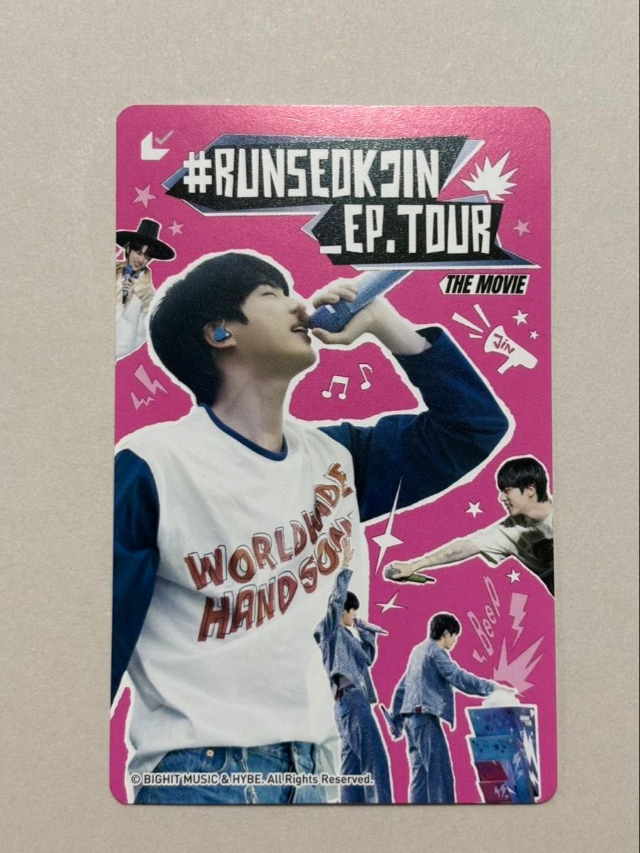 BTS JIN RUNSEOKJIN EP TOUR THE MOVIE 入場者特典 クリアカード