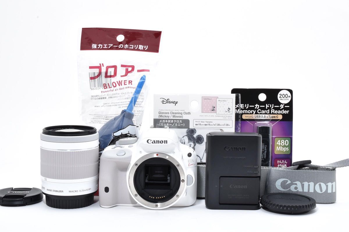 ショット数2045枚！スマホ転送セット☆Canon Kiss X7 ホワイト