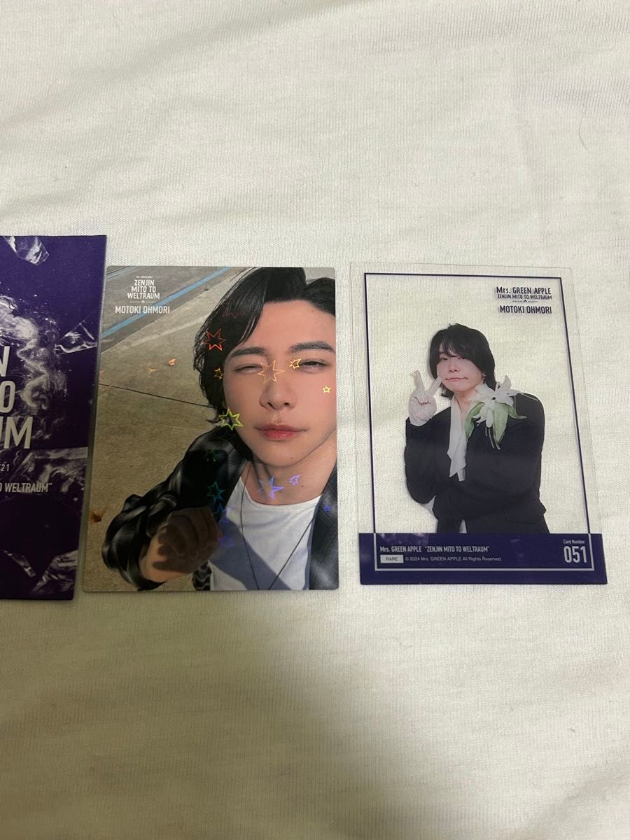 Mrs GREEN APPLE ゼンジン フォトカード 大森元貴レア クリア 2点