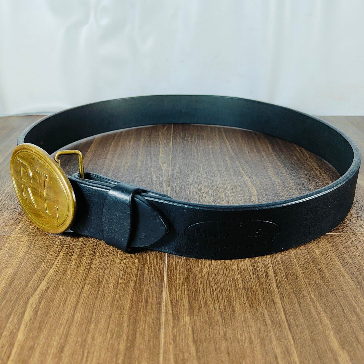 USA製極美品】ポロラルフローレン 高級極厚レザードレスベルト