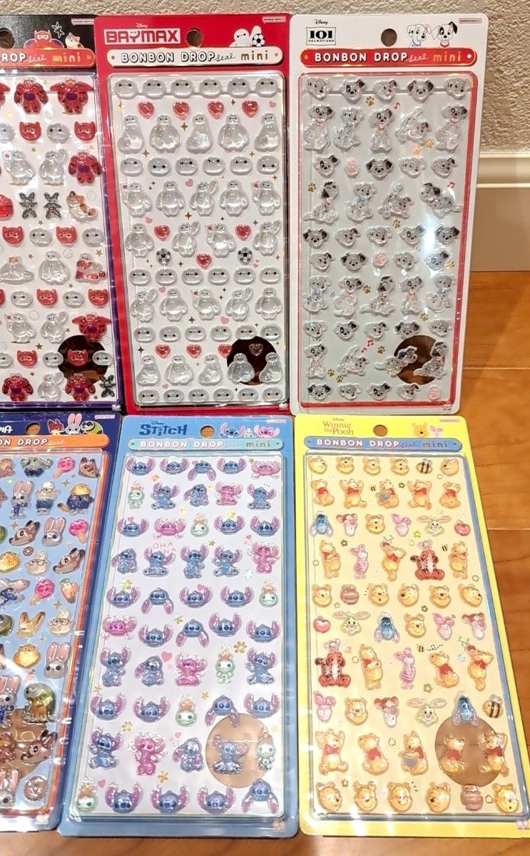 正規品 ボンボンドロップシール ミニ mini ディズニー コンプリート 8