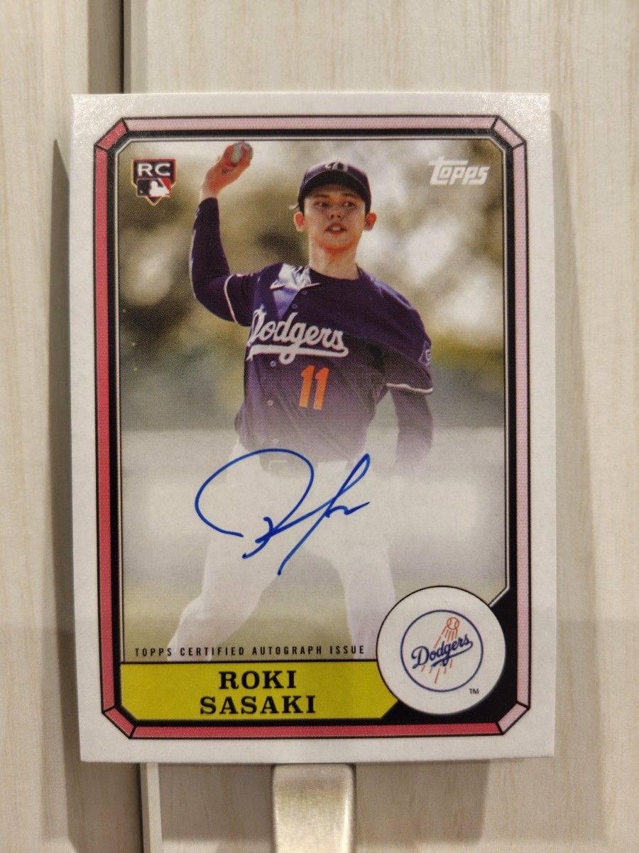 Topps archives ドジャース 佐々木 朗希選手直筆サインカード｜Yahoo