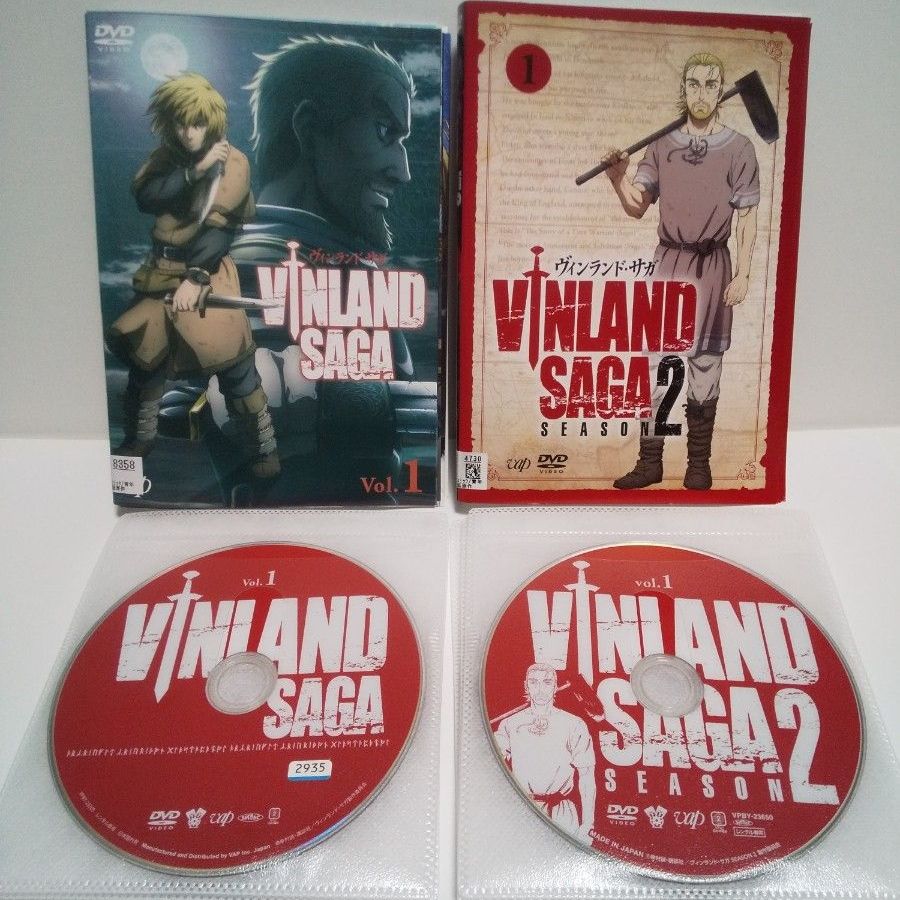 レンタル落ち】アニメDVD ヴィンランドサガ 1期2期 全巻セット【キズ