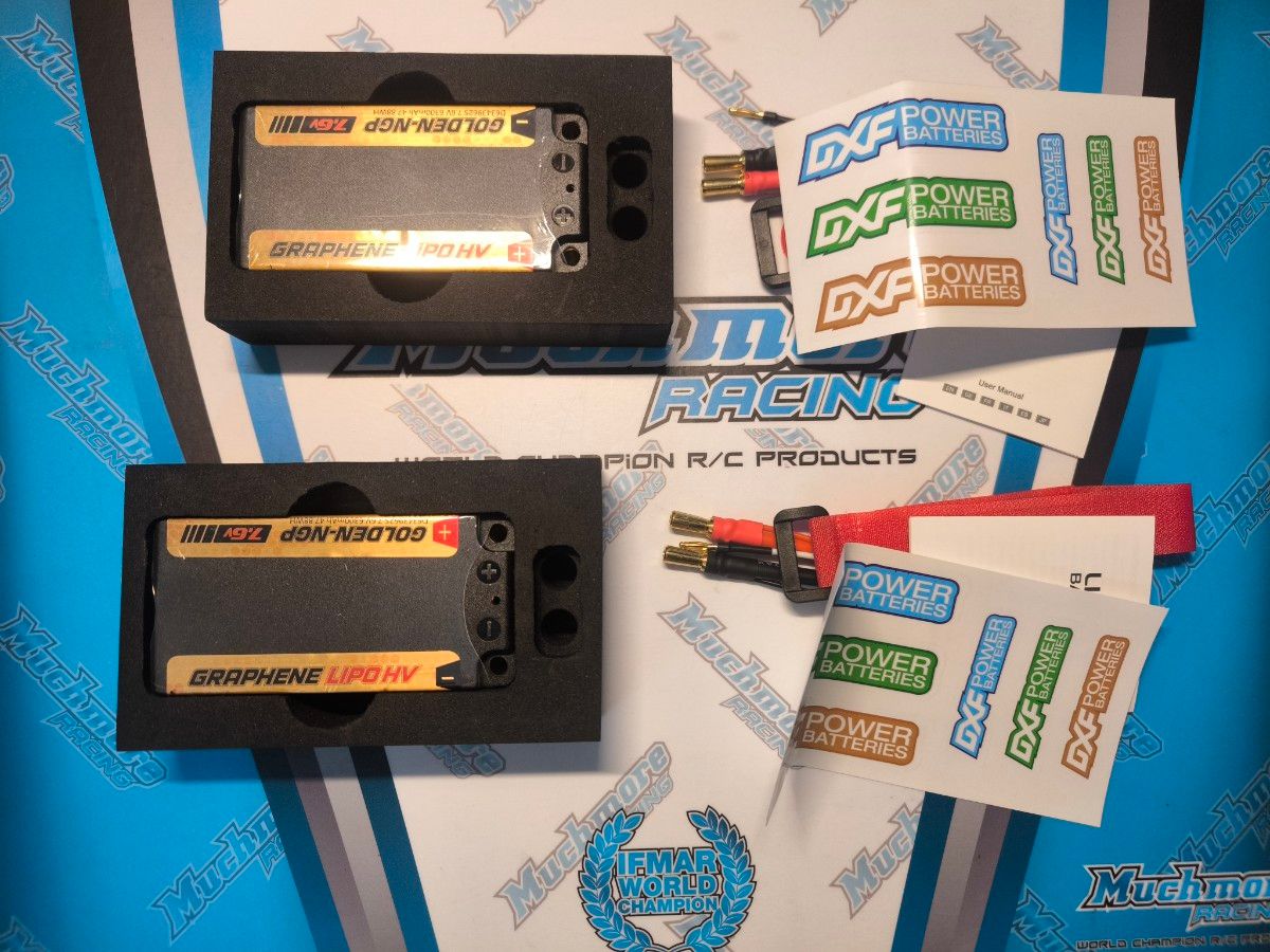 新品未使用 ショートリポバッテリー 厚型 DXF 6300mah 2S 7 6v HV 140C