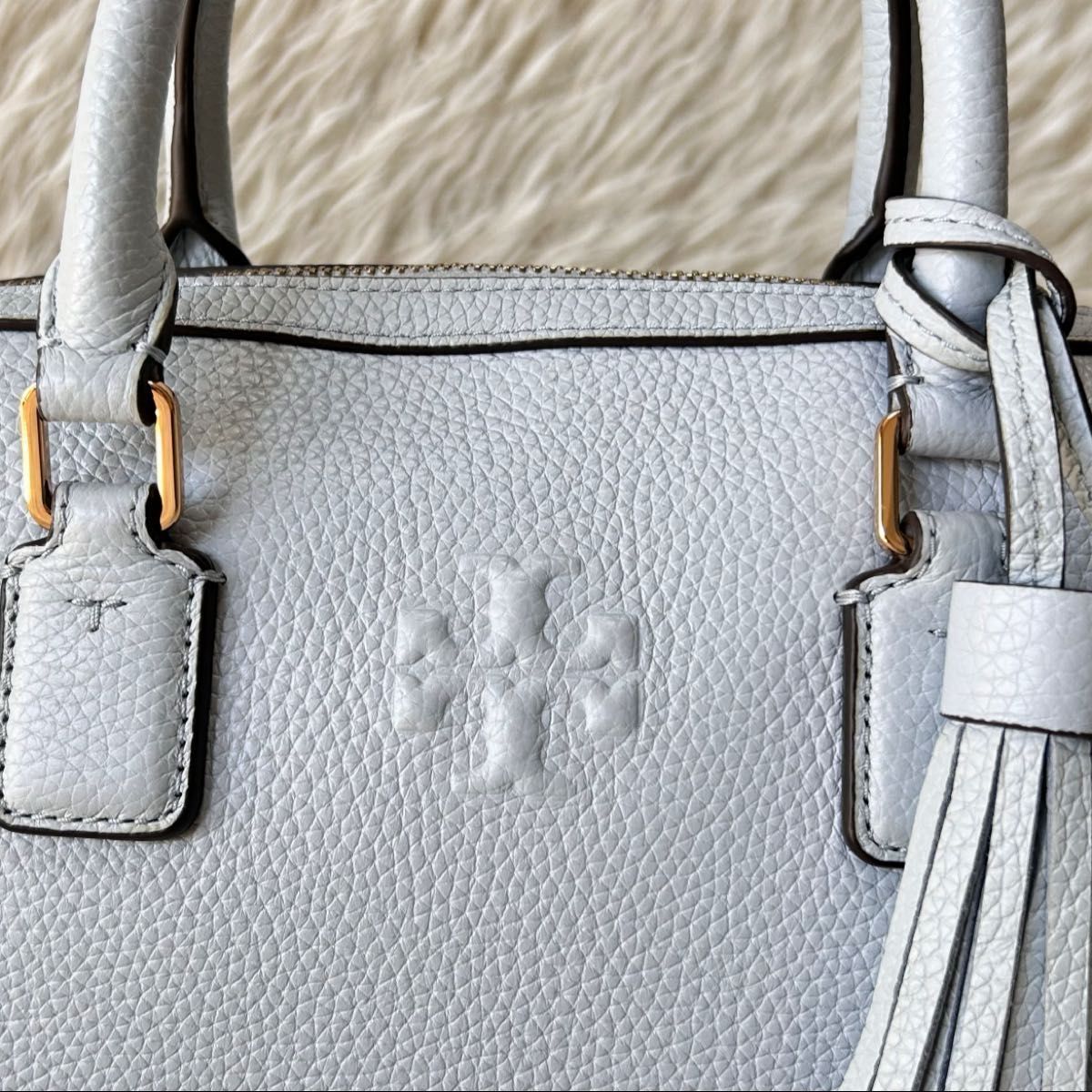 極美品 トリーバーチ テア ミニウェブ サッチェル レザー 2way