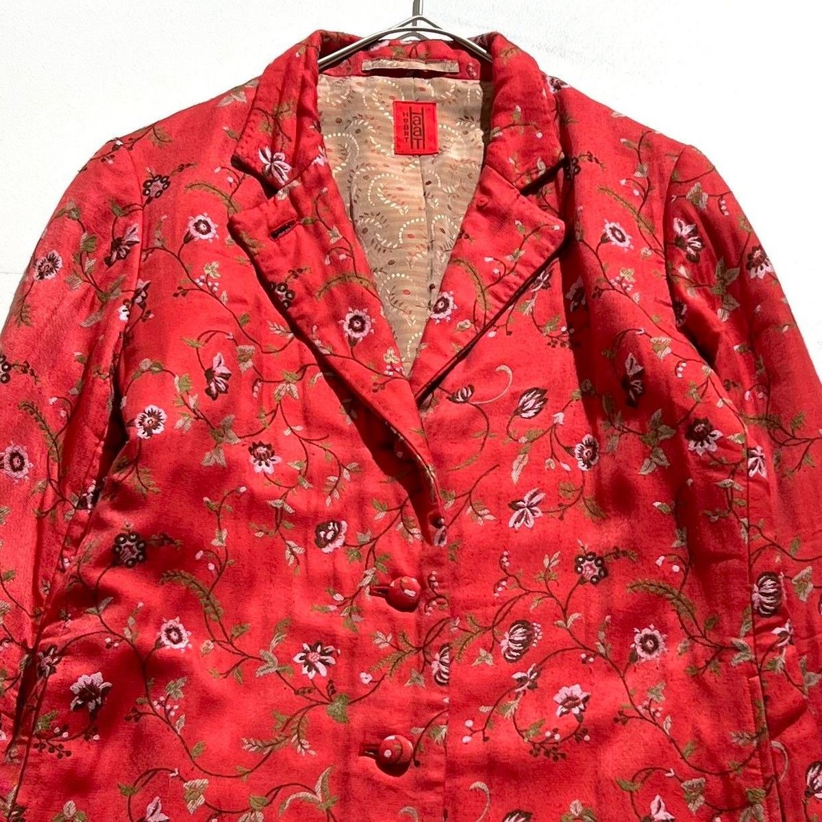 激レア Haat ISSEY MIYAKE ハートイッセイミヤケ 花柄刺繍ロングコート