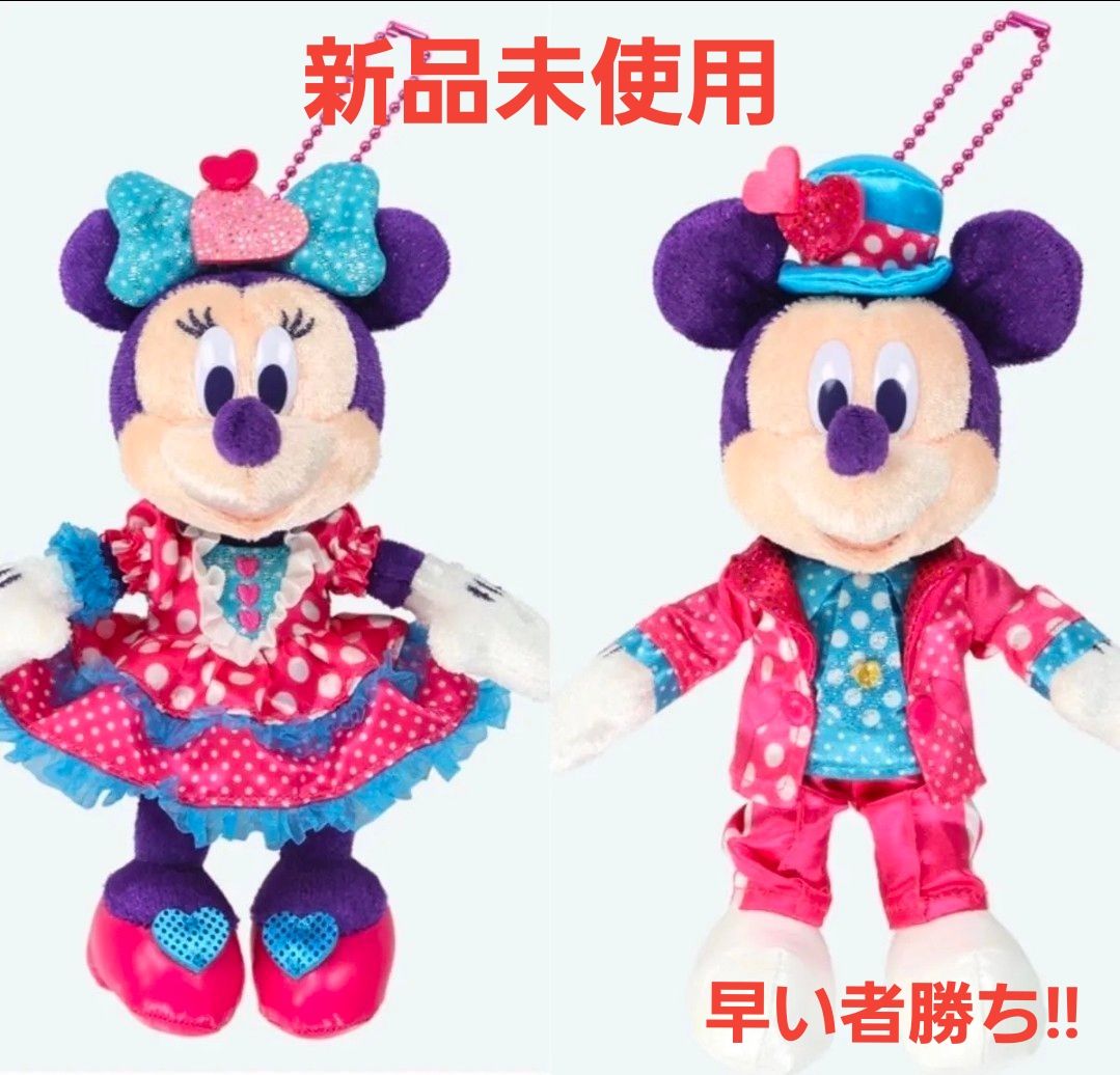 ぬいぐるみバッジ ディズニー ランド パルパルーザ ミニー ファン