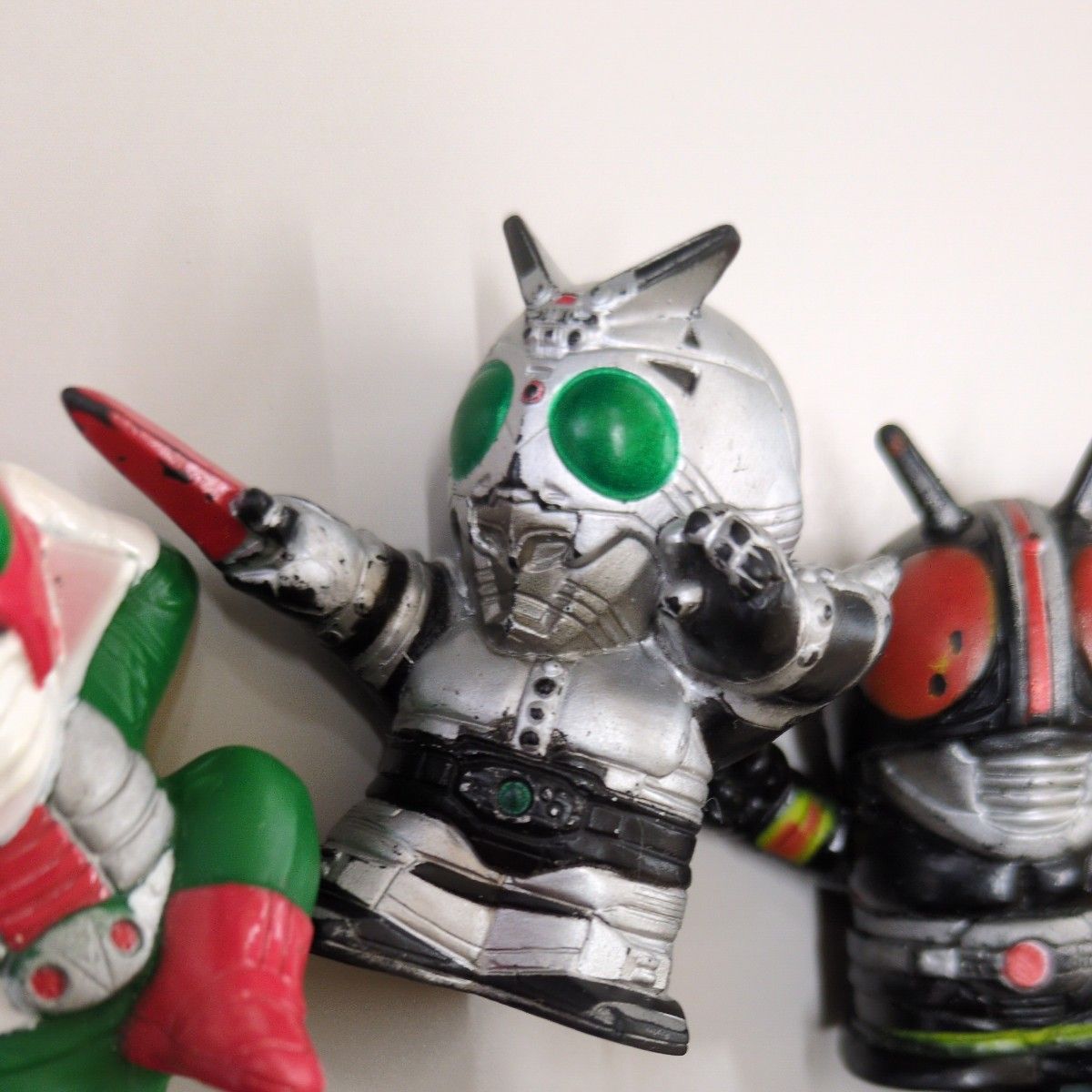 仮面ライダー 指人形 フィギュア 昭和ライダー ヒーロー ソフビ 同梱可