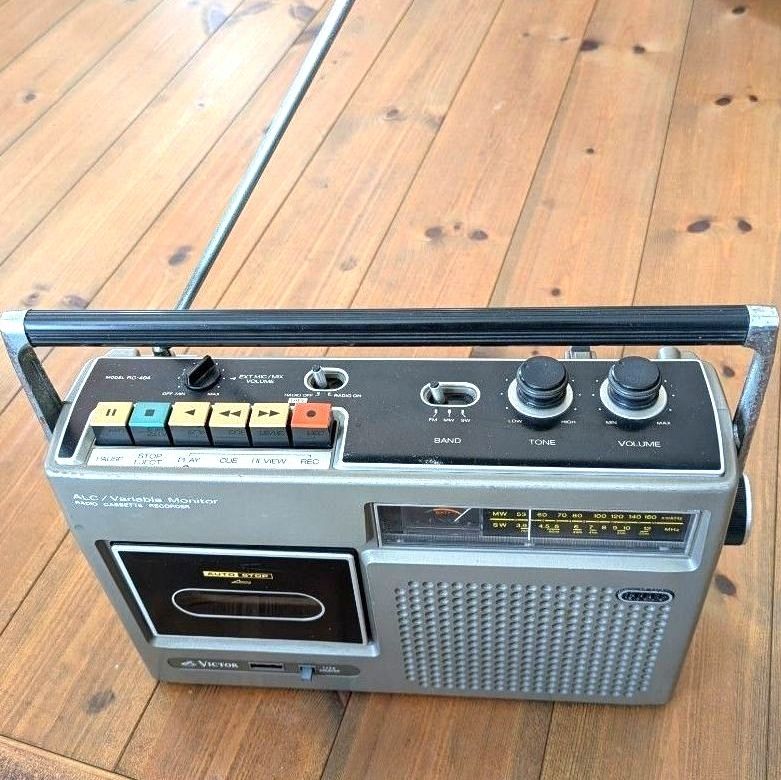 レトロ ビクター RC-404 Victor カセットテープレコーダー｜Yahoo