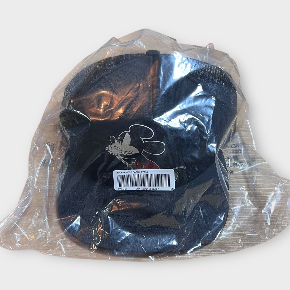 新品】Supreme Number Nine Mickey Mouse Mesh Back 5-Panel Black