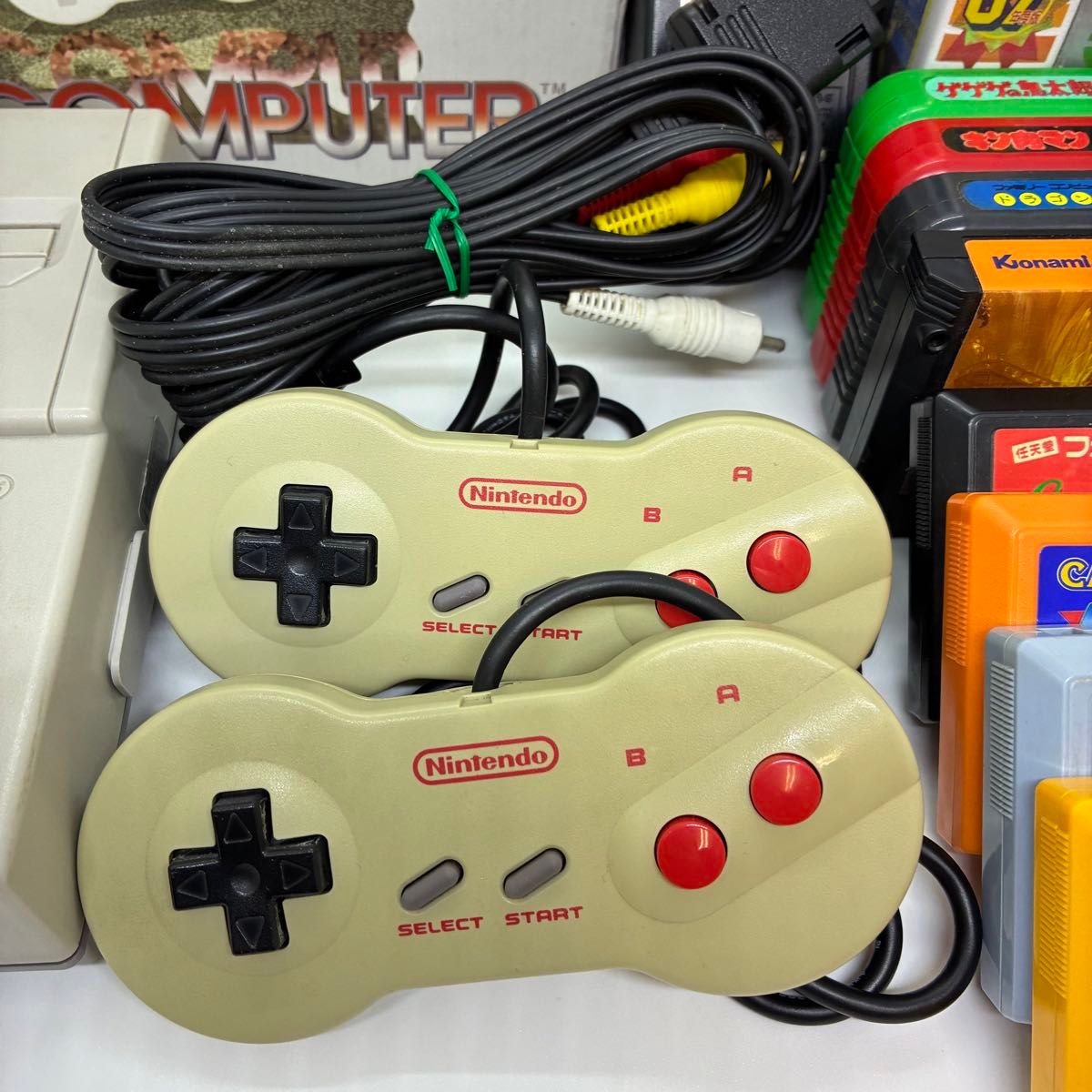 動作確認済】ニューファミコン本体+FCソフト12本セット ファミリー