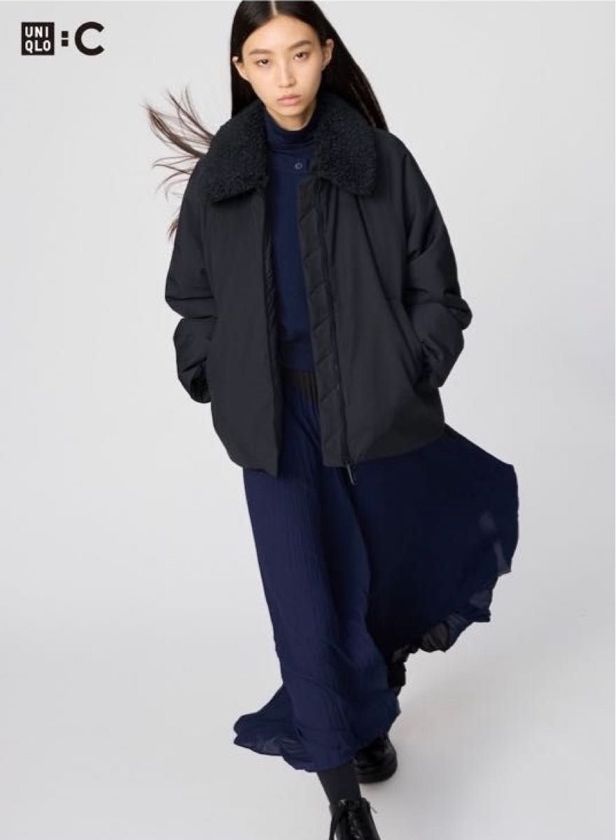 新品タグ付き】UNIQLO C パフテックジャケット L ブラック 男女兼用