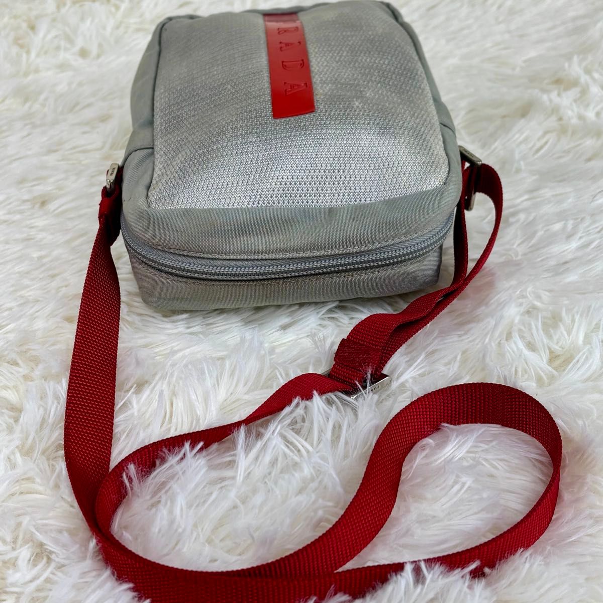 PRADA SPORT プラダスポーツ メッシュ ショルダーバッグ ロゴ 肩掛け