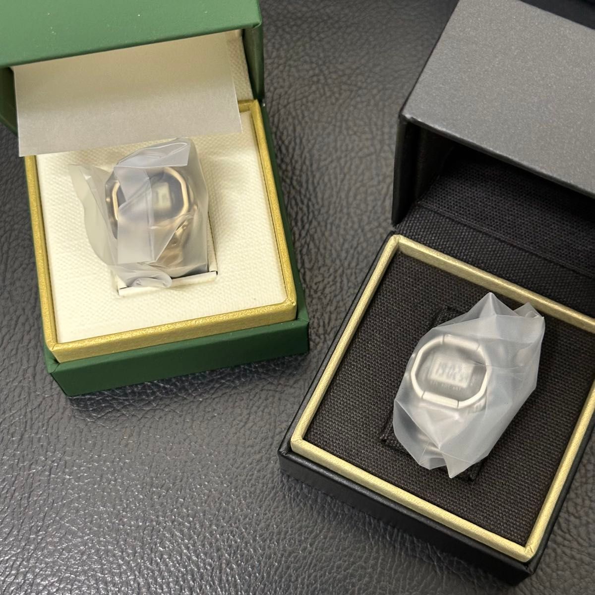 新品】カシオ リングウォッチ ゴールド シルバー 2本セット 保証書他