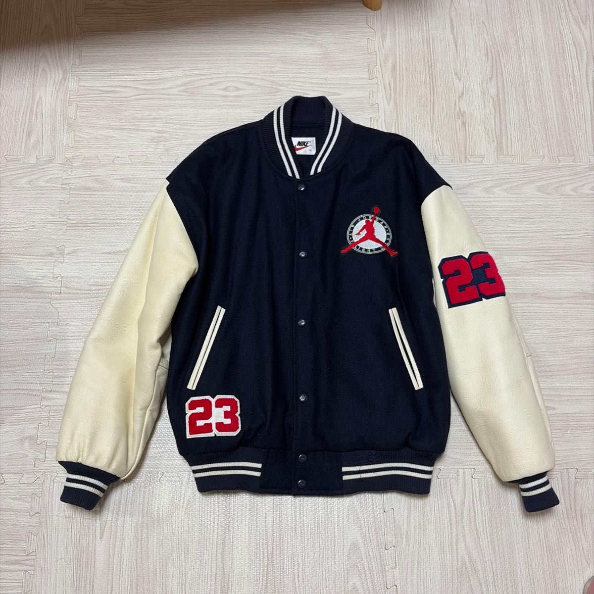 90年代ヴィンテージ MサイズNIKE AIR JORDAN フライトクラブスタジャン