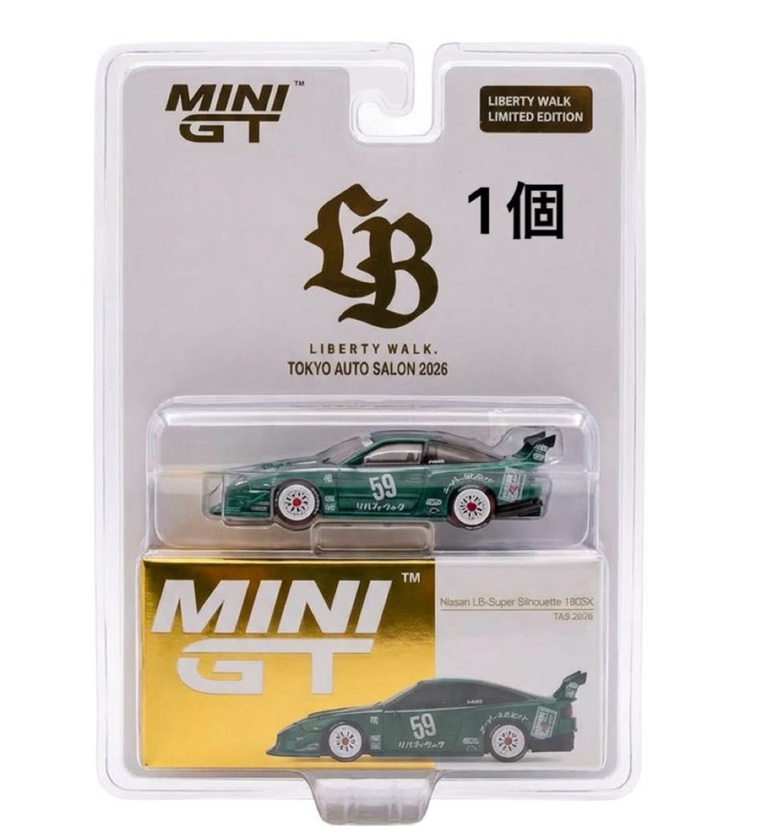 東京オートサロン2026 限定 MINI GT 日産 180sx LBWKリバティウォーク