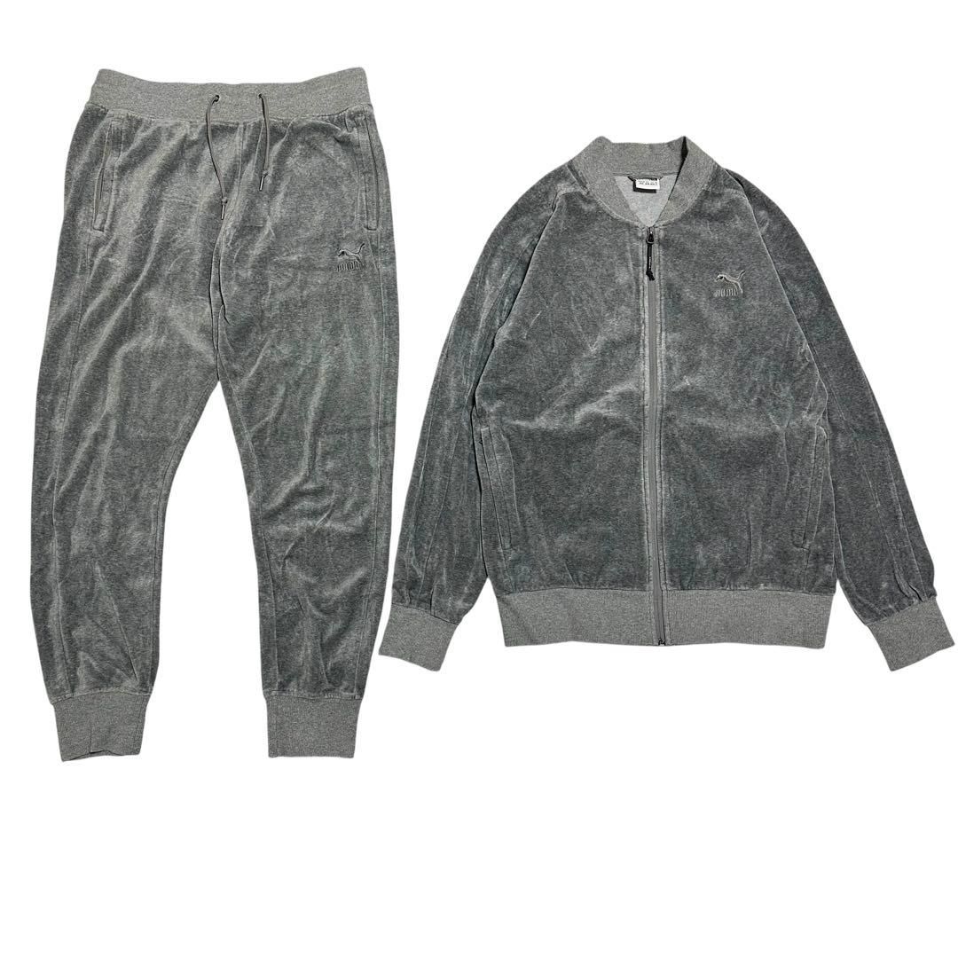ベロア】プーマ ジャージ セットアップ トラックジャケット スウェット