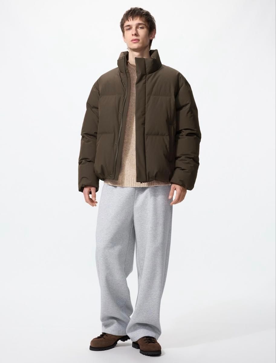 2025 UNIQLO ユニクロ シームレスダウンジャケット DARK BROWN Mサイズ