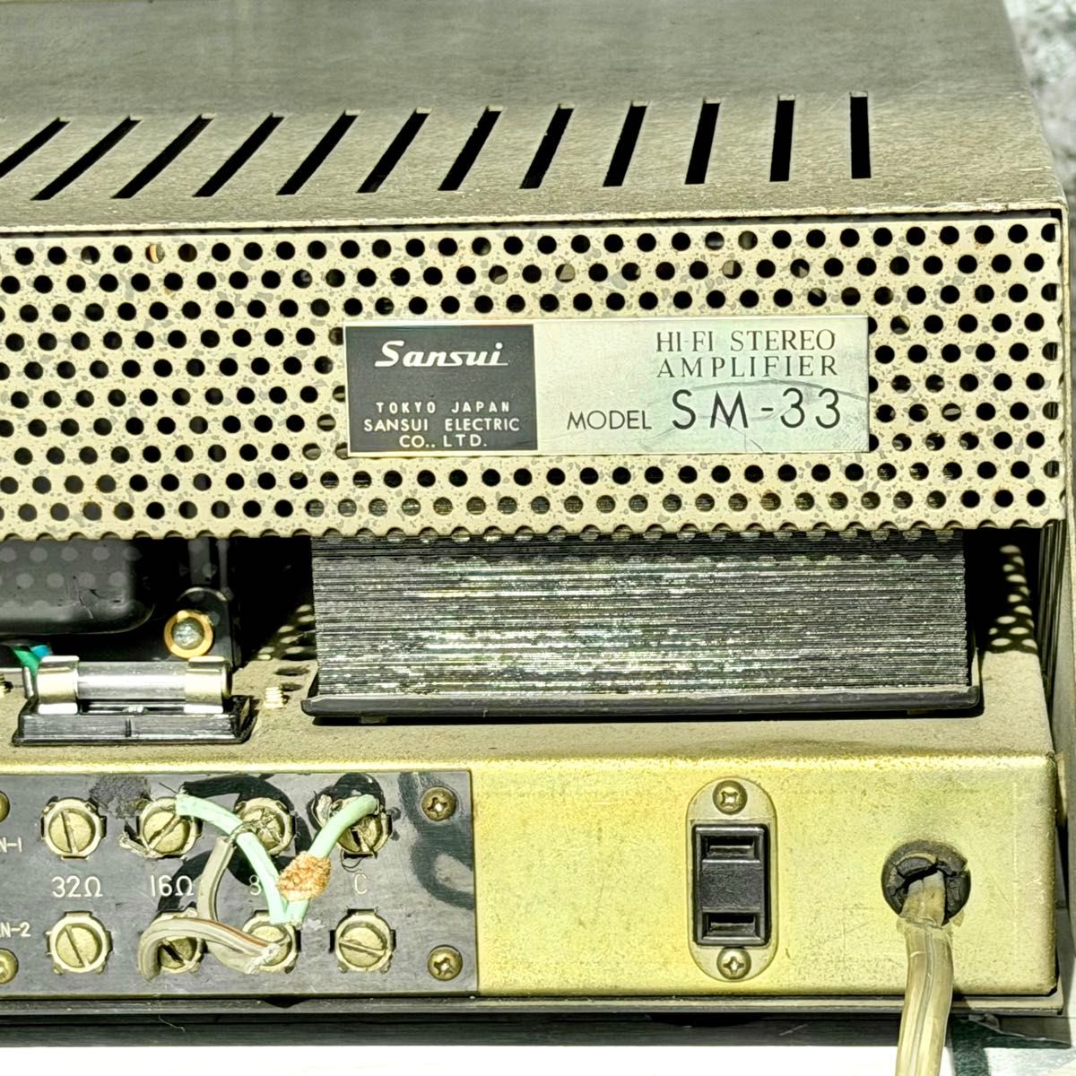 SANSUI「SM-33」'60年代真空管レシーバーアンプ SANSUI「SM-33」'60