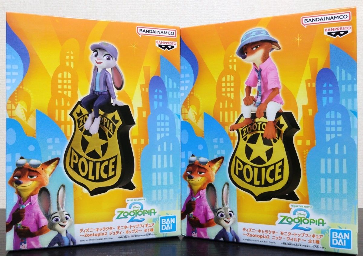 ズートピア2 モニタートップフィギュア ジュディ ホップス ニック