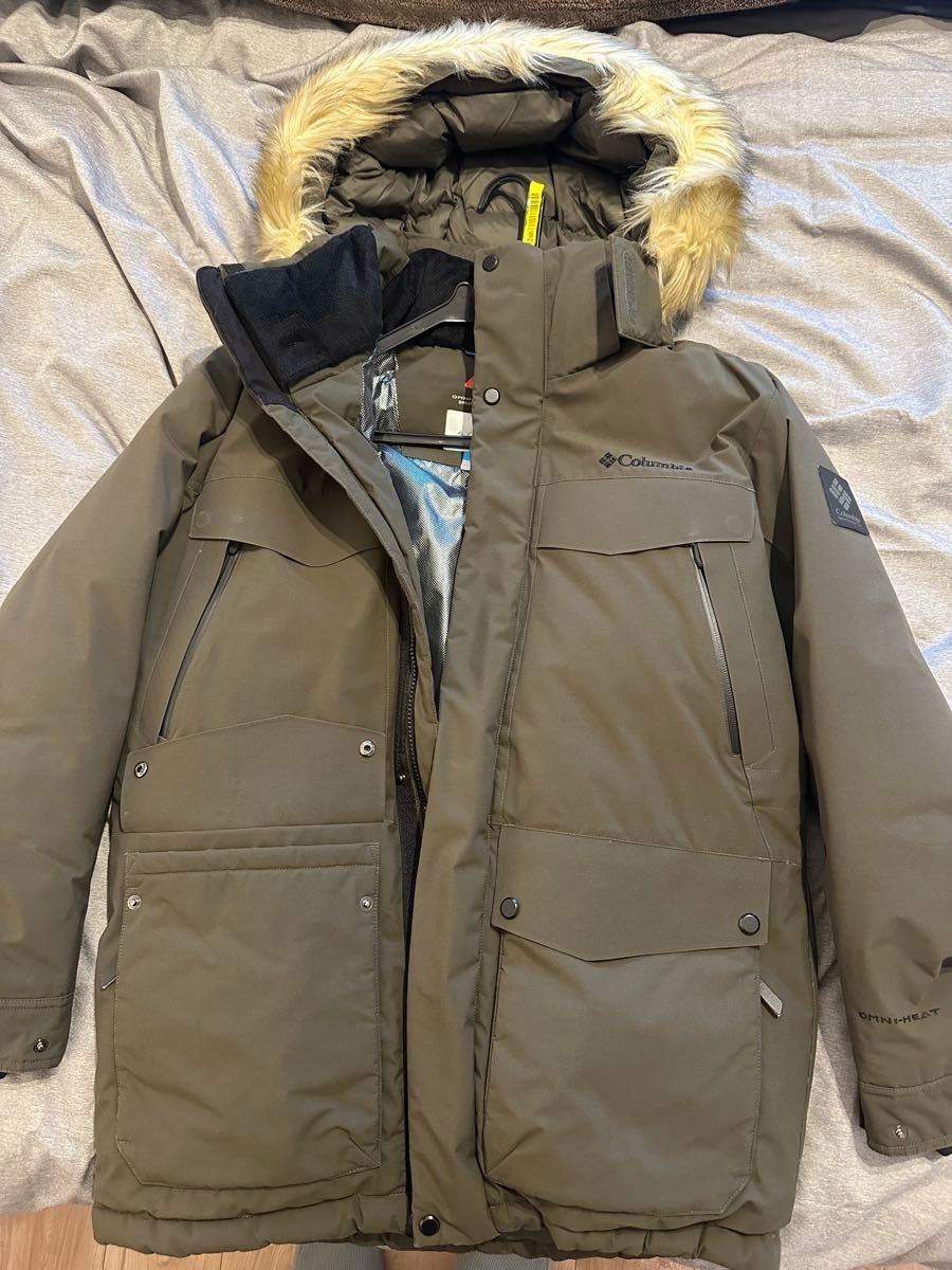 最強極暖 Colombiaコロンビア 韓国仕様ダウンジャケットMファー付