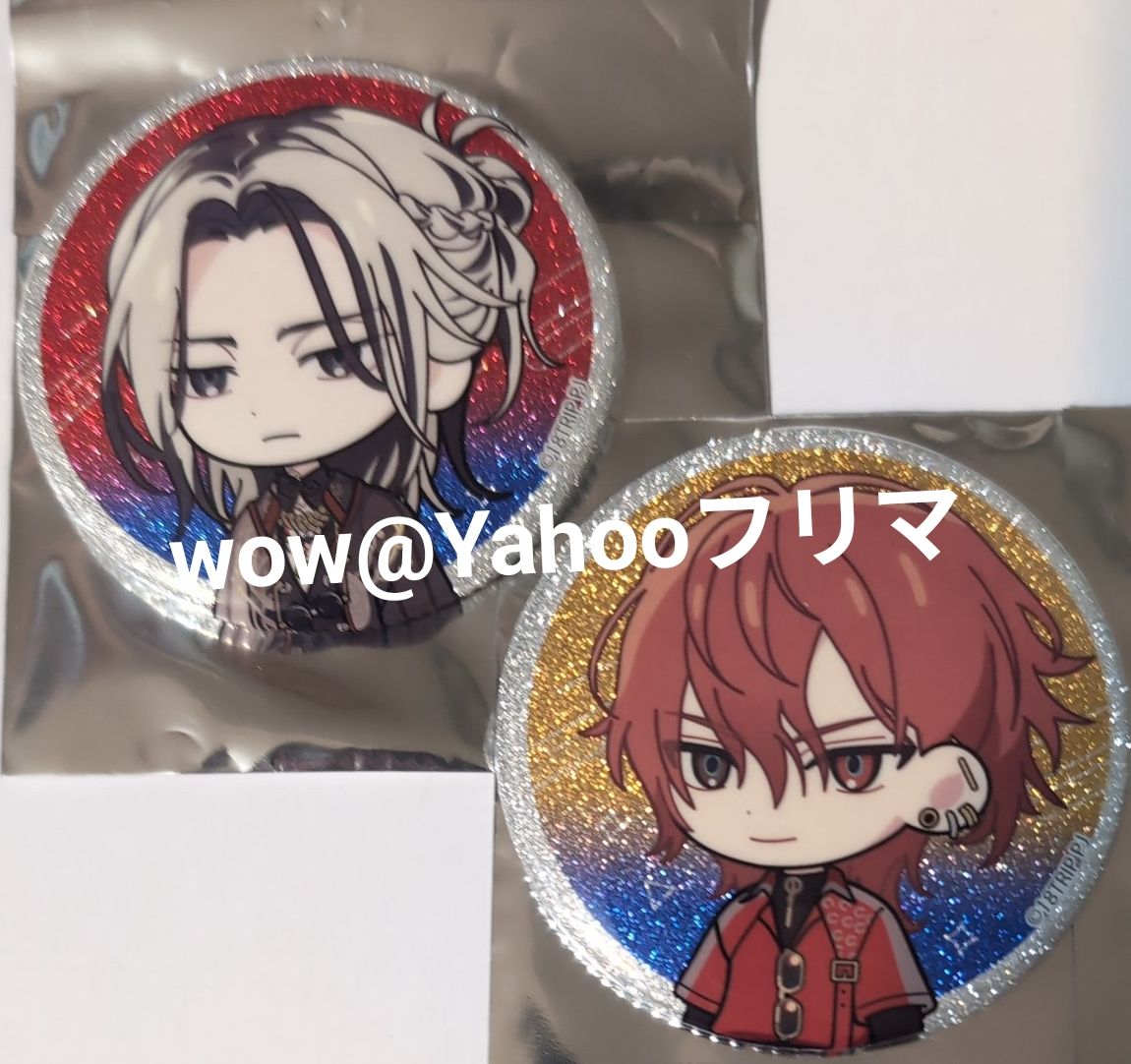 18TRIP エイトリ 西園練牙 鹿礼光 トレーディンググリッター缶バッジ