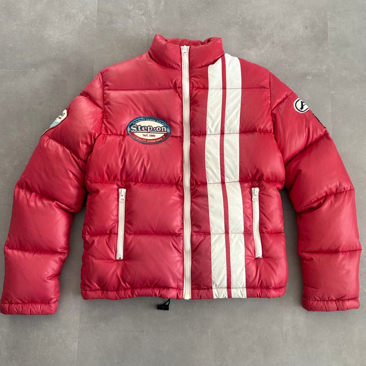 TMT ダウンジャケット Y2K 短丈 日本製 ワッペン archive 赤 S｜Yahoo