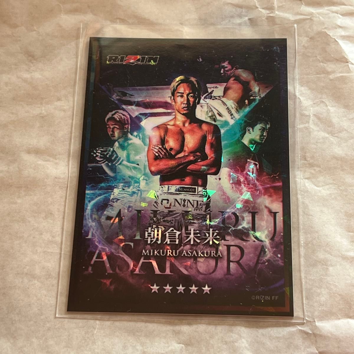 RIZIN 朝倉未来 ライコレ リアルカード トレカ トレーディングカード