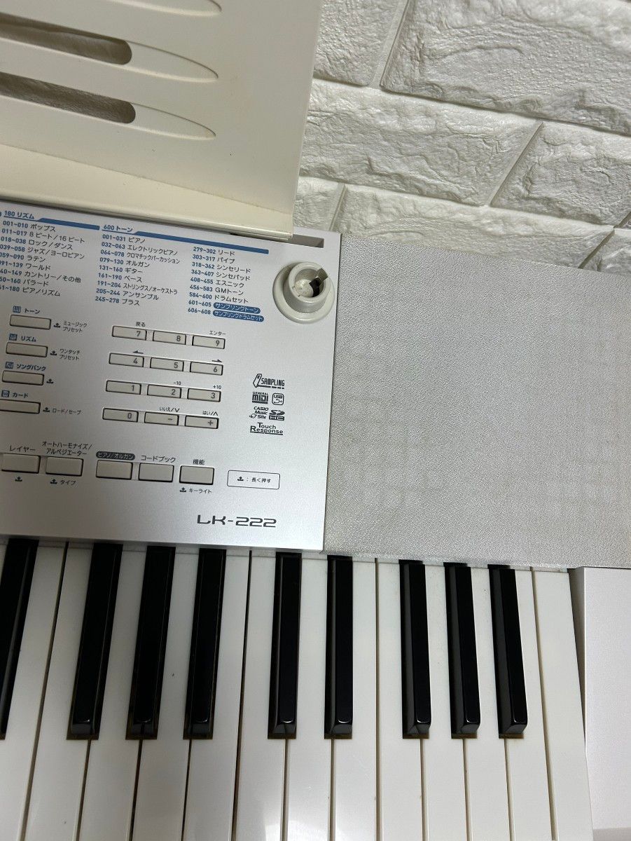 CASIO カシオ 光ナビゲーションキーボード LK-222 200曲 ピアノ 電子