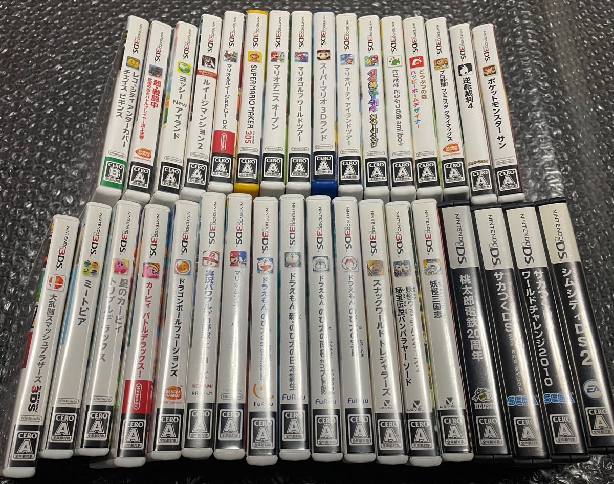 ニンテンドー3DS DS ソフト まとめ売り 34本セット 全てケース付き