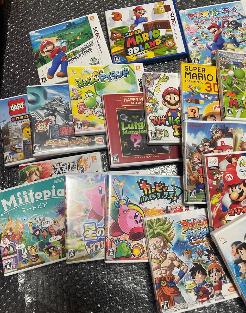 ニンテンドー3DS DS ソフト まとめ売り 34本セット 全てケース付き