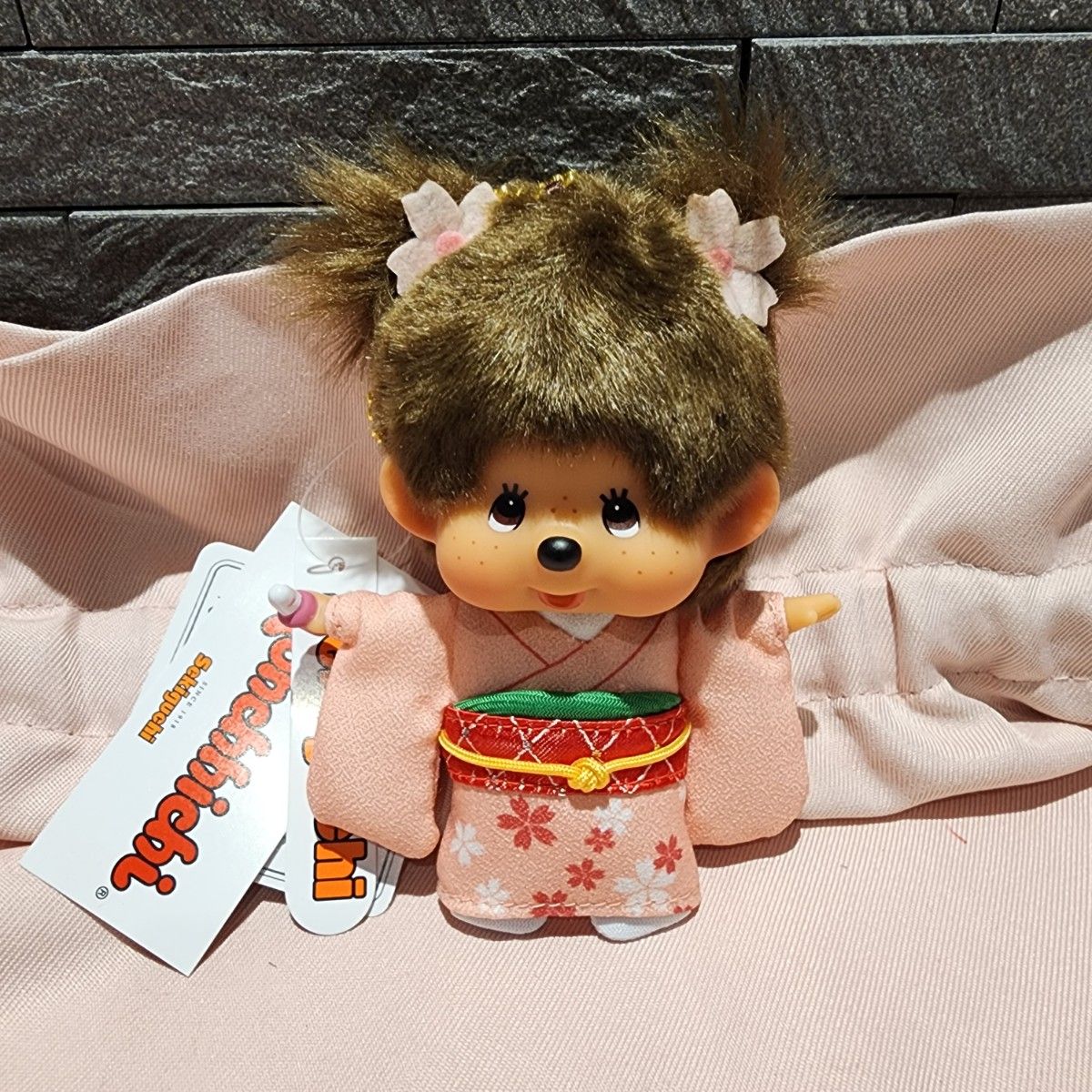 正規品新品モンチッチ さくら着物モンチッチ キーチェーン桜モンチッチ