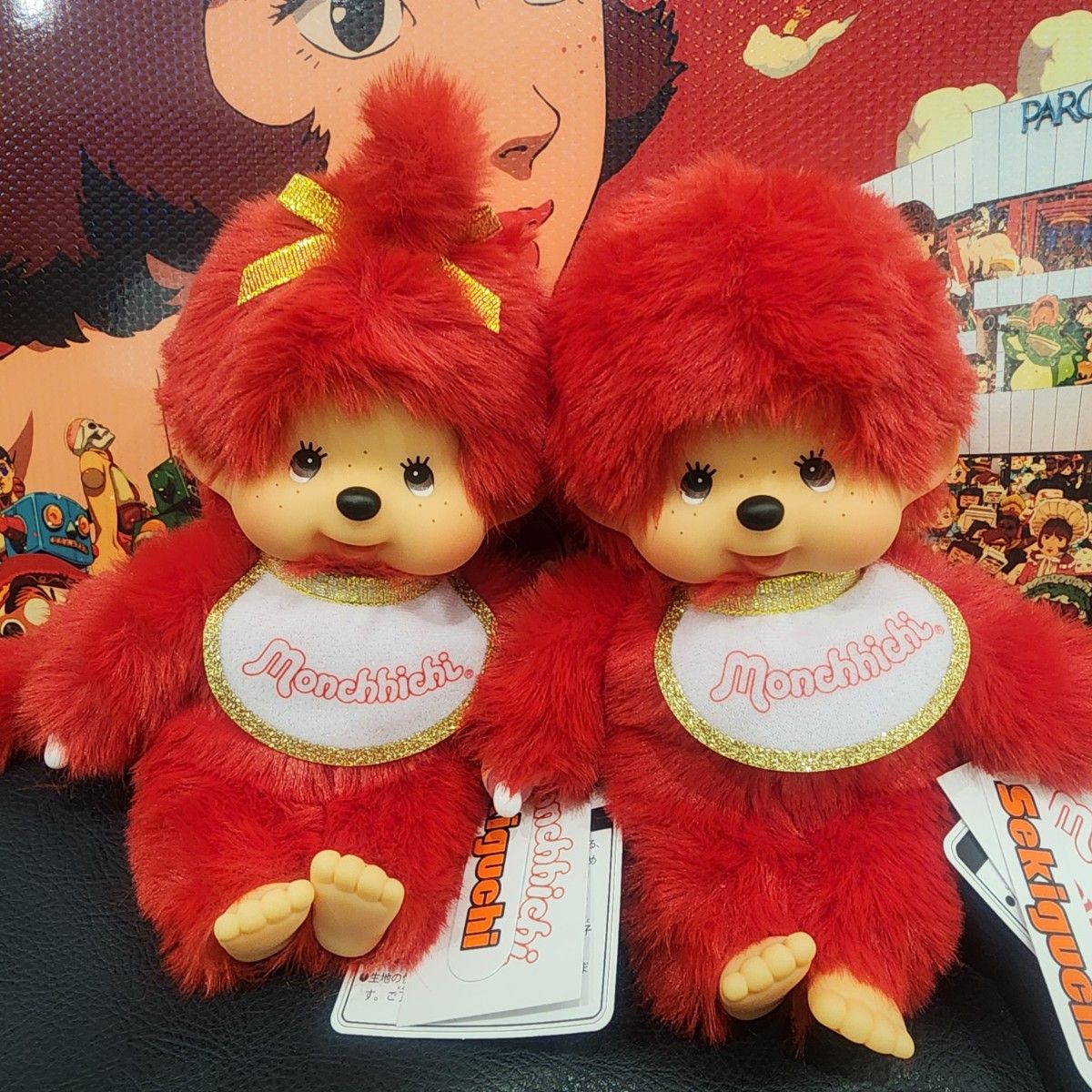 キデイランド80周年記念アニバーサリー モンチッチコラボ 赤レッド