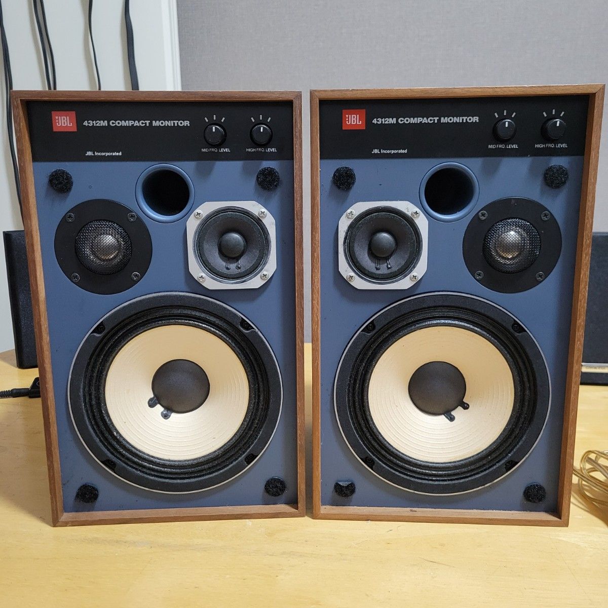 JBL 4312M 連番ペア sr NO F3916011～012 動作品 JBL 4312M S⁄N