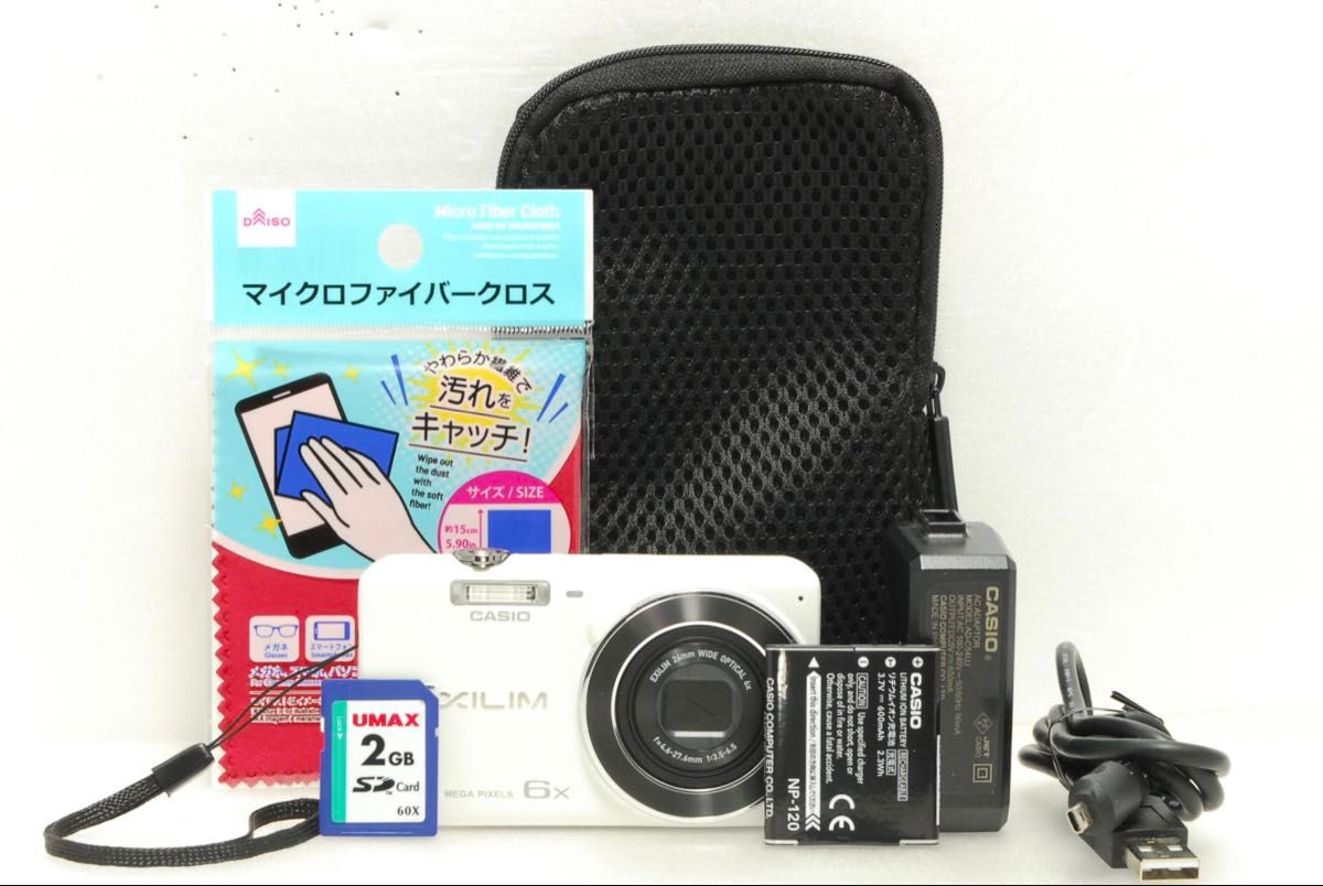 CASIO EXILIM EX-ZS35 スマホ転送 動作確認済 ホワイト コンデジ