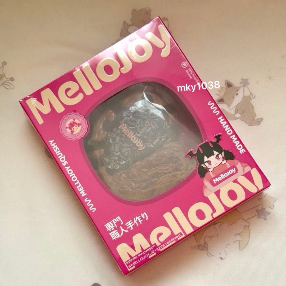 大人気 Mellojoy スクイーズ パルミエ チョコ メロジョイ 新パッケージ
