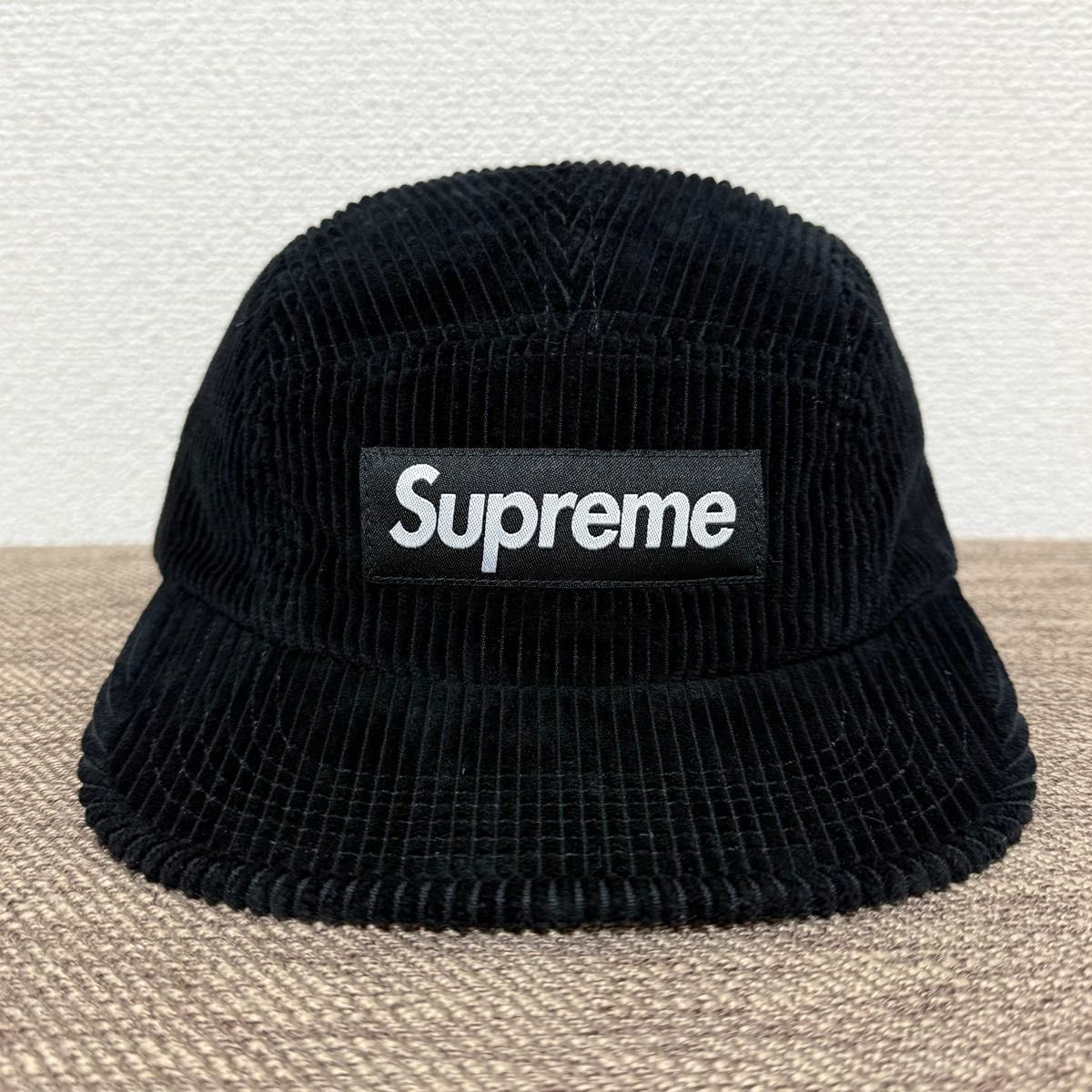 ほぼ新品 Supreme Corduroy Camp Cap Black 24aw 2024年 黒 ブラック