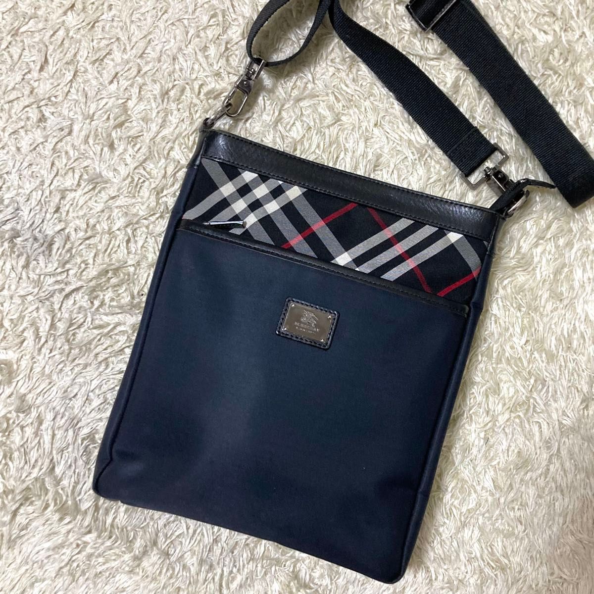 美品】BURBERRY バーバリーブラックレーベル ショルダーバッグ ノバ