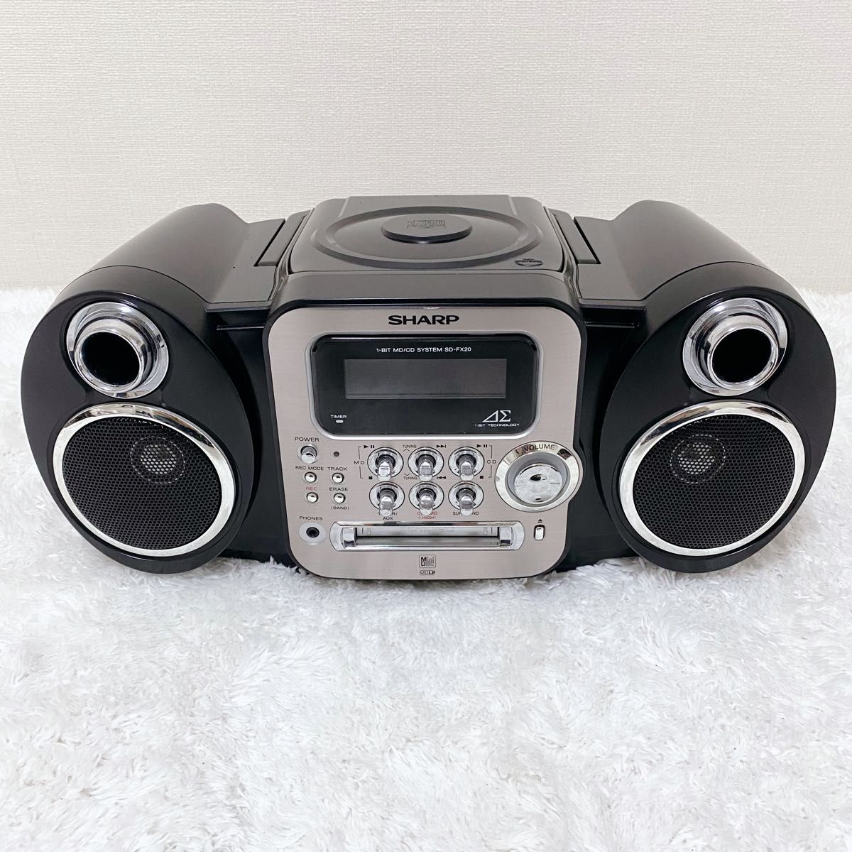 SHARP 1ビットMD/CDプレイヤー SD-FX20-B ラジカセ｜Yahoo!フリマ（旧