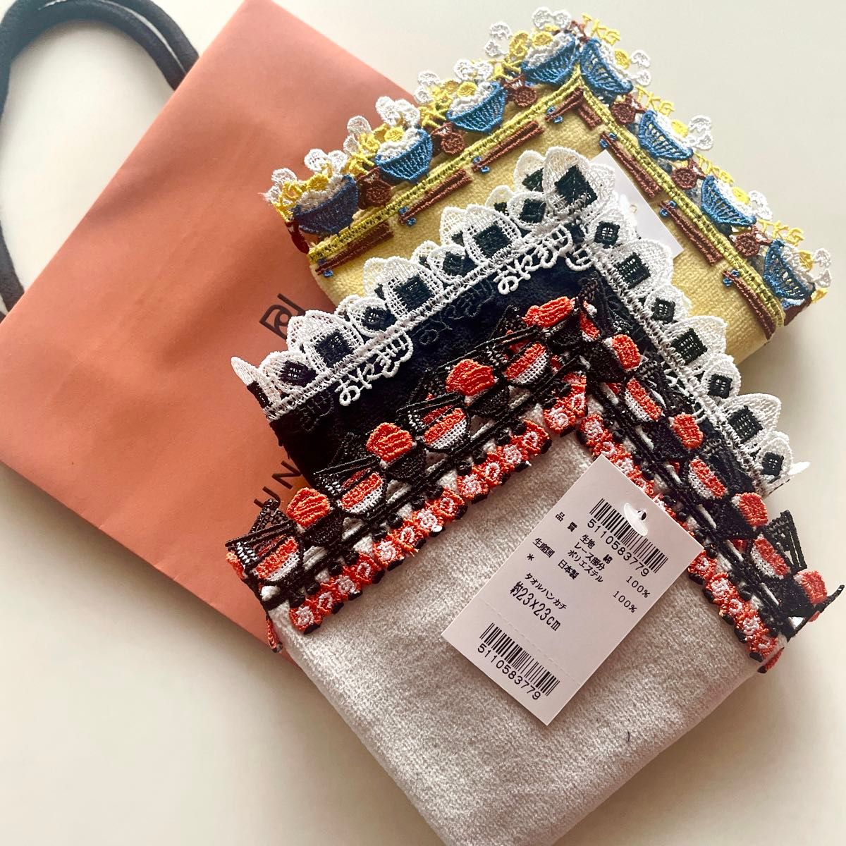 新品即完売 近沢レース×ユナイテッドアローズ別注含むハンカチ