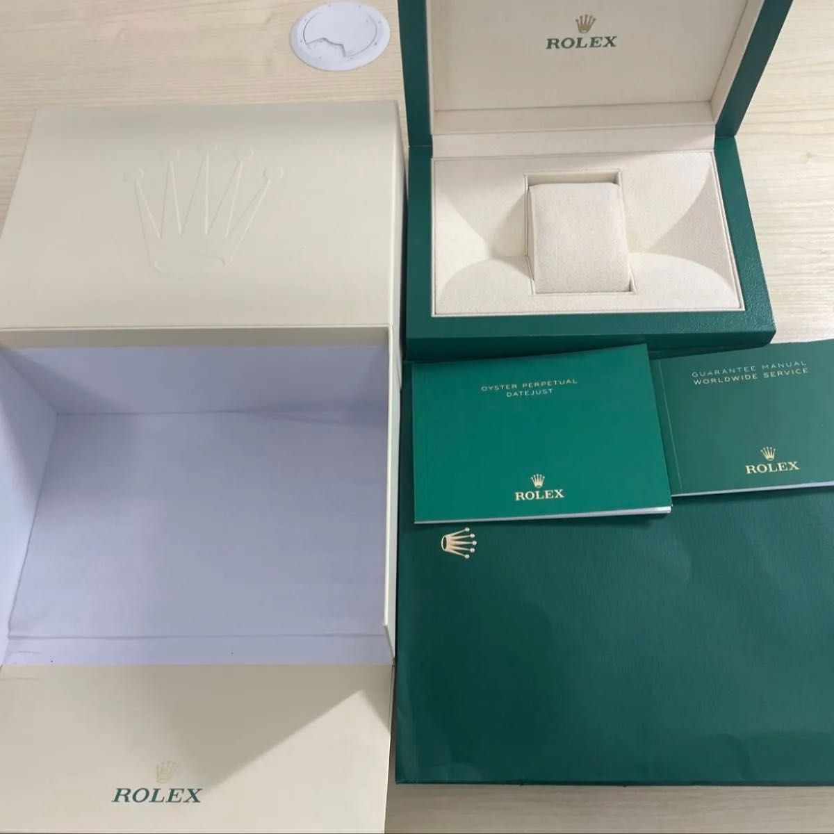 ROLEX 純正 内箱 グリーンボックス 空箱 時計箱 箱のみ ROLEX