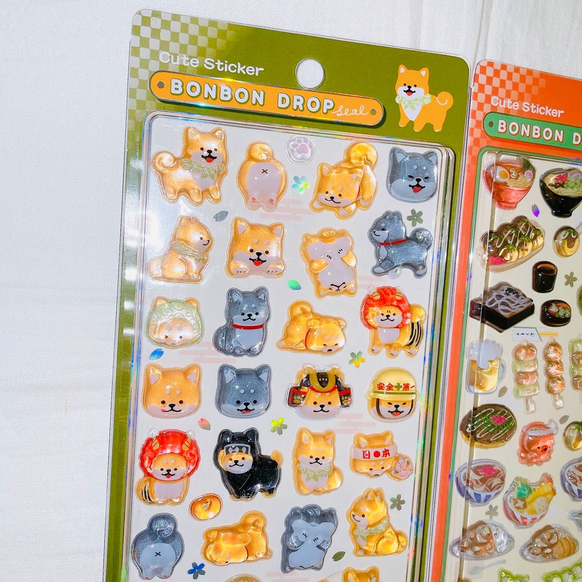 正規品 クーリア ボンボンドロップシール 和柄 柴犬 日本食 ラーメン 2