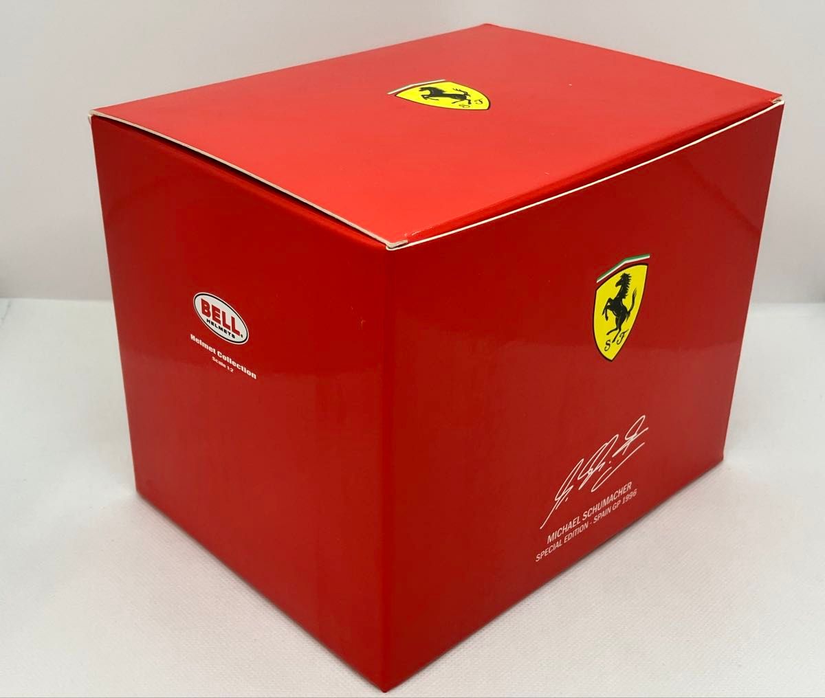 M シューマッハ 1/2 ヘルメット 1996 スペインGP フェラーリ移籍後初