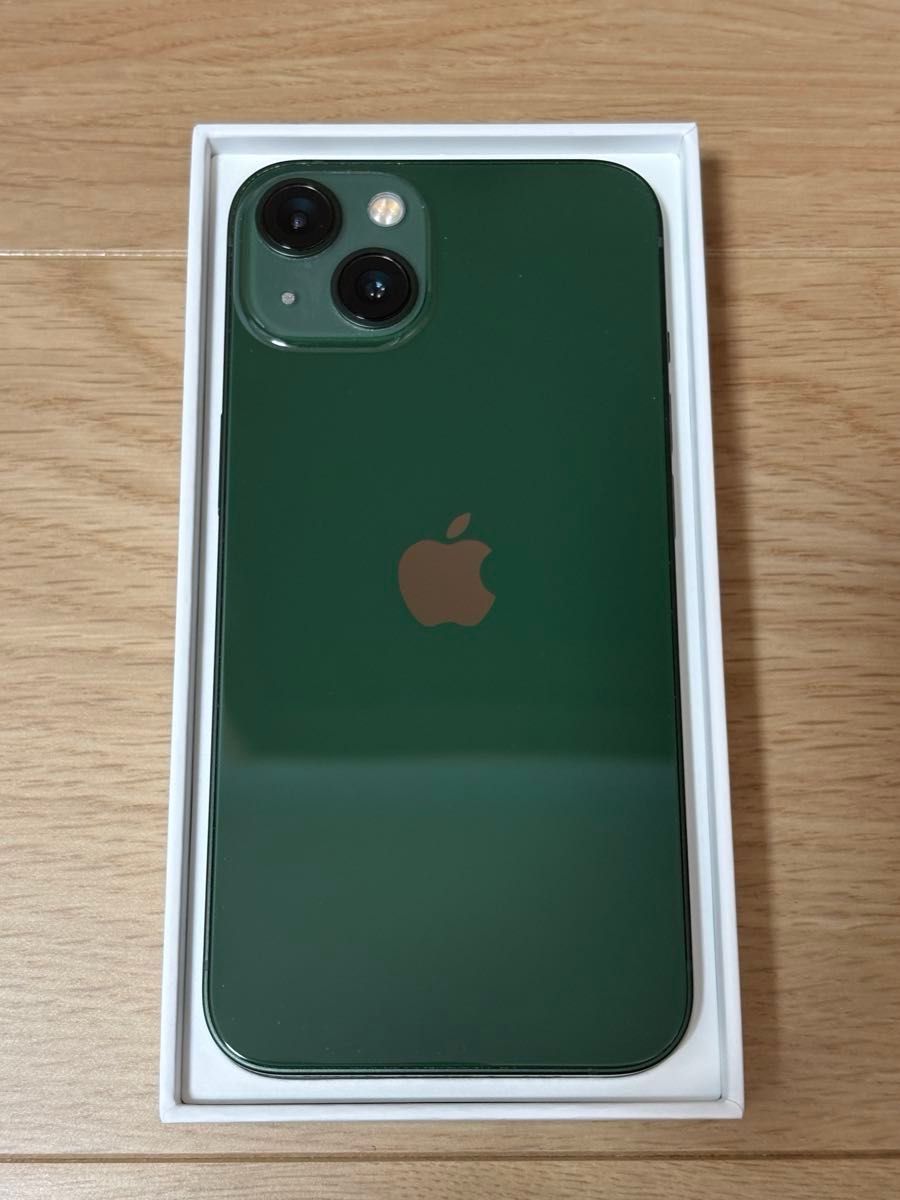 iPhone13 256GB グリーン SIMフリー バッテリー容量85% Apple SIM
