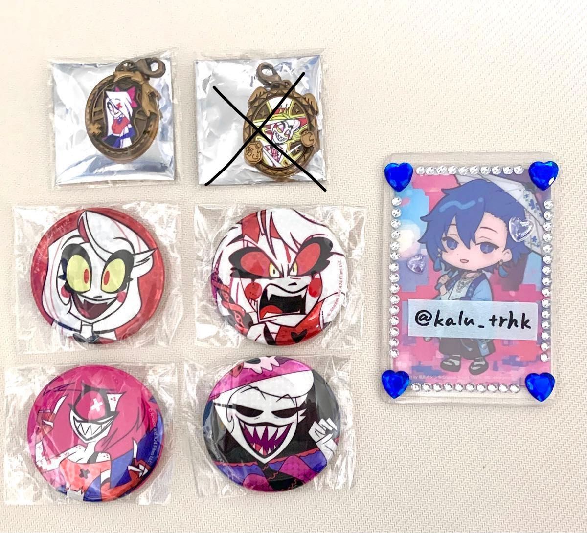 ハズビンホテル 池袋PARCO POPUP ホログラム缶バッジ ガチャガチャ