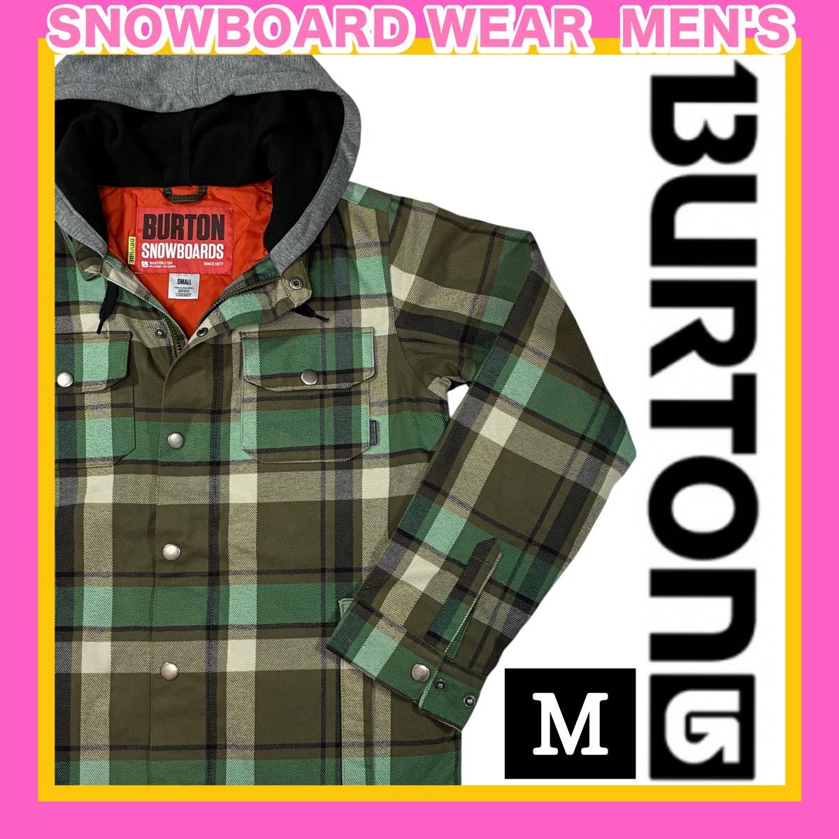 スノーボードウェア BURTON バートンウエア ネルシャツ風チェック柄