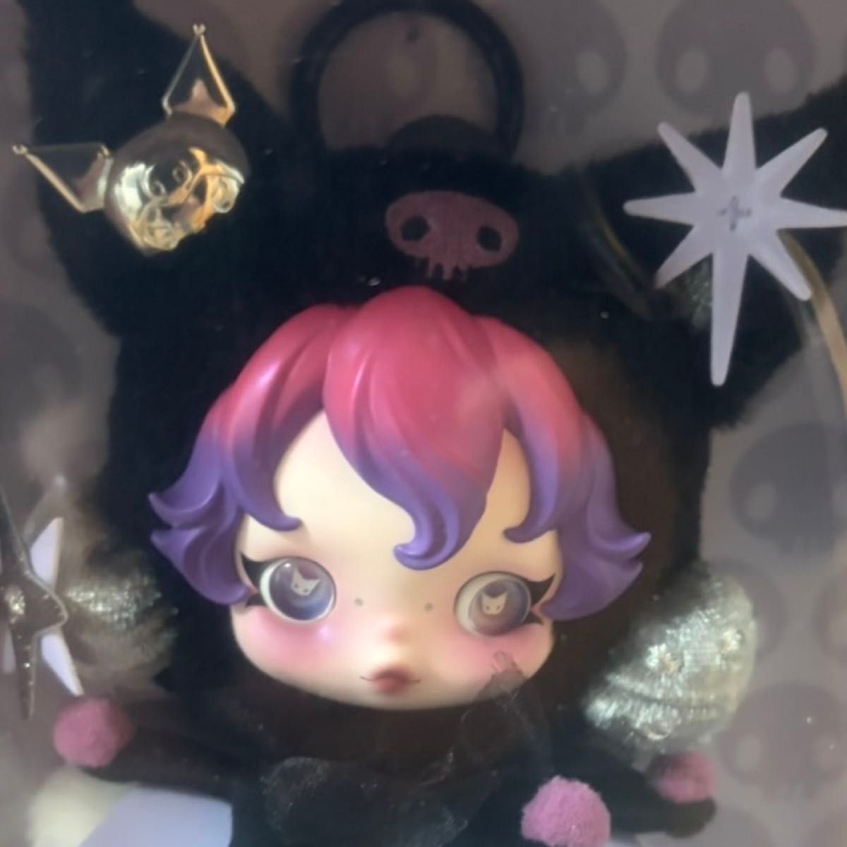 SKULLPANDA×KUROMI スカルパンダ クロミ ぬいぐるみペンダント POPMART