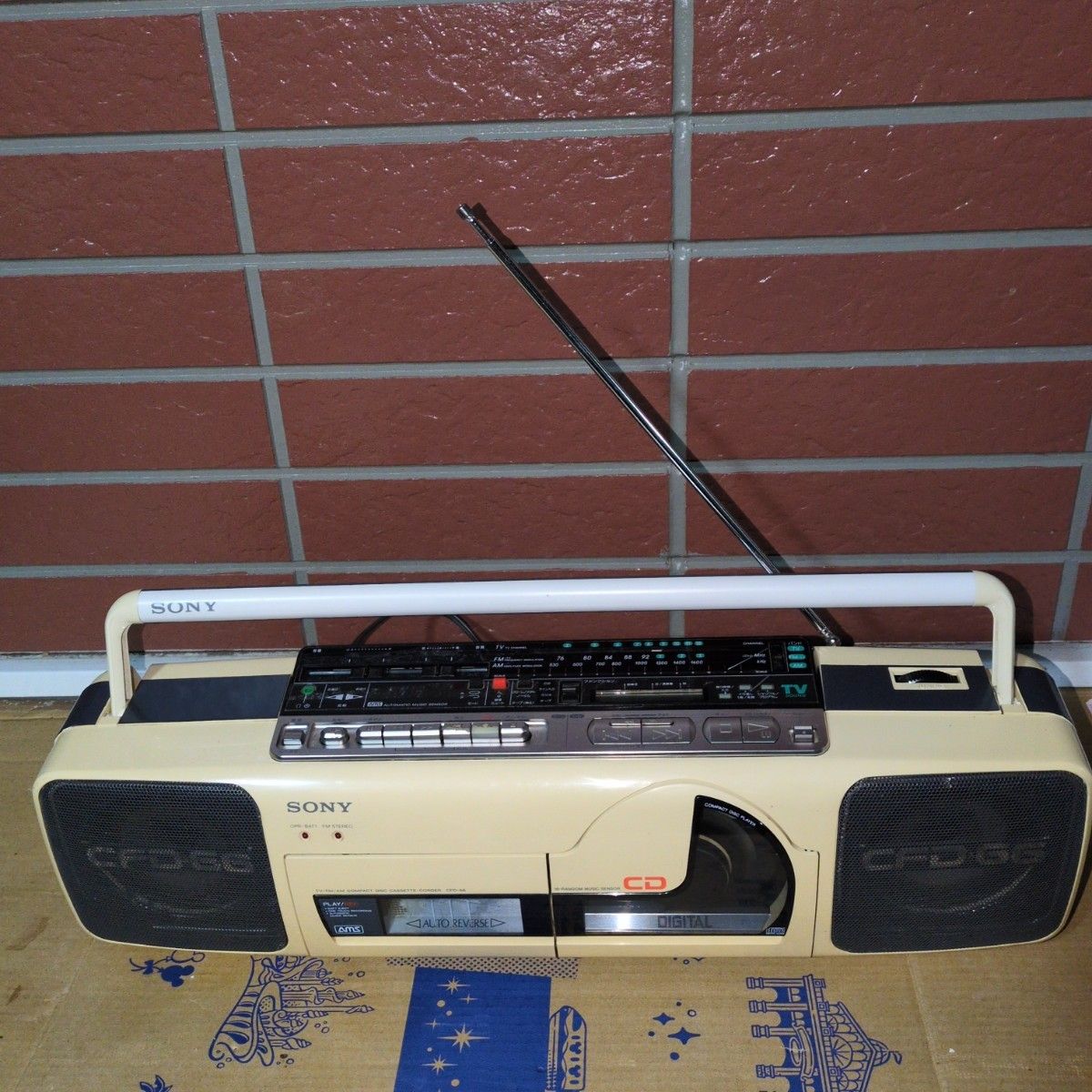 SONY CFD-66 CDラジカセ カセットテープデッキ カセット故障品｜Yahoo