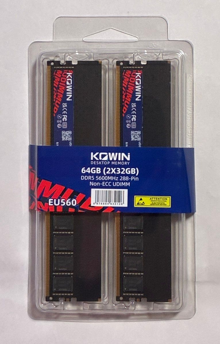 KOWIN EU5600 UDIMM 64GB(32GB×2) DDR5 5600MHz｜Yahoo!フリマ（旧