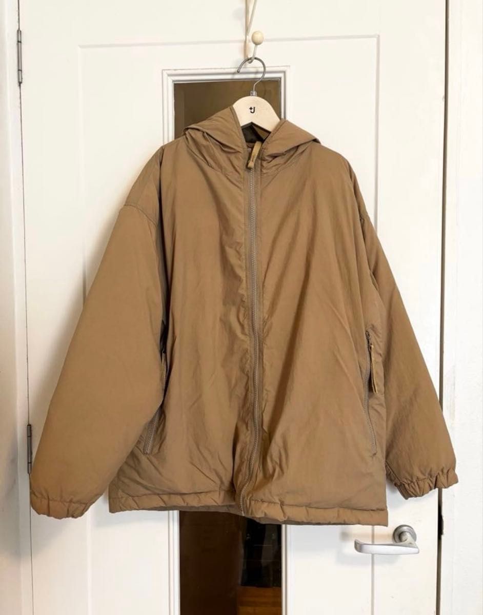 人気完売商品 muji labo 撥水フード付きダウンジャケット L男女兼用